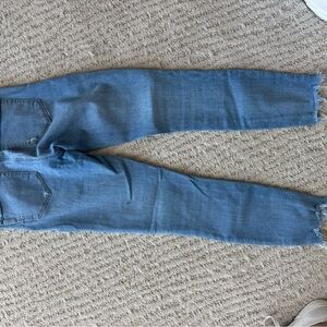 PAIGE Light Blue Cropped Jeans